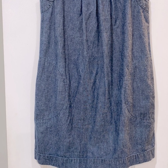 Theory vintage denim dress with pockets size 0 cotton fabric - Picture 5 of 10